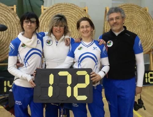 26-27 Gennaio Vercelli Campionato Regionale Indoor Compound e Arco Nudo Entrambe le squadre Arco Nudo vincono la medaglia d oro: