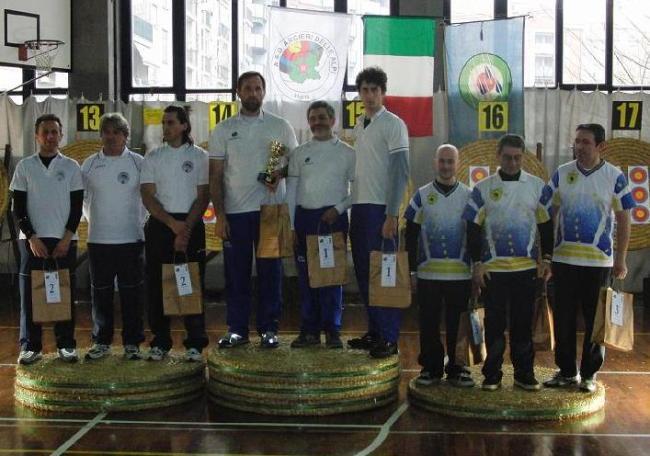 9 10 Gennaio Torino Campionati Piemontesi Indoor seniores maschile arco nudo (Seimandi Giuseppe, Miceli