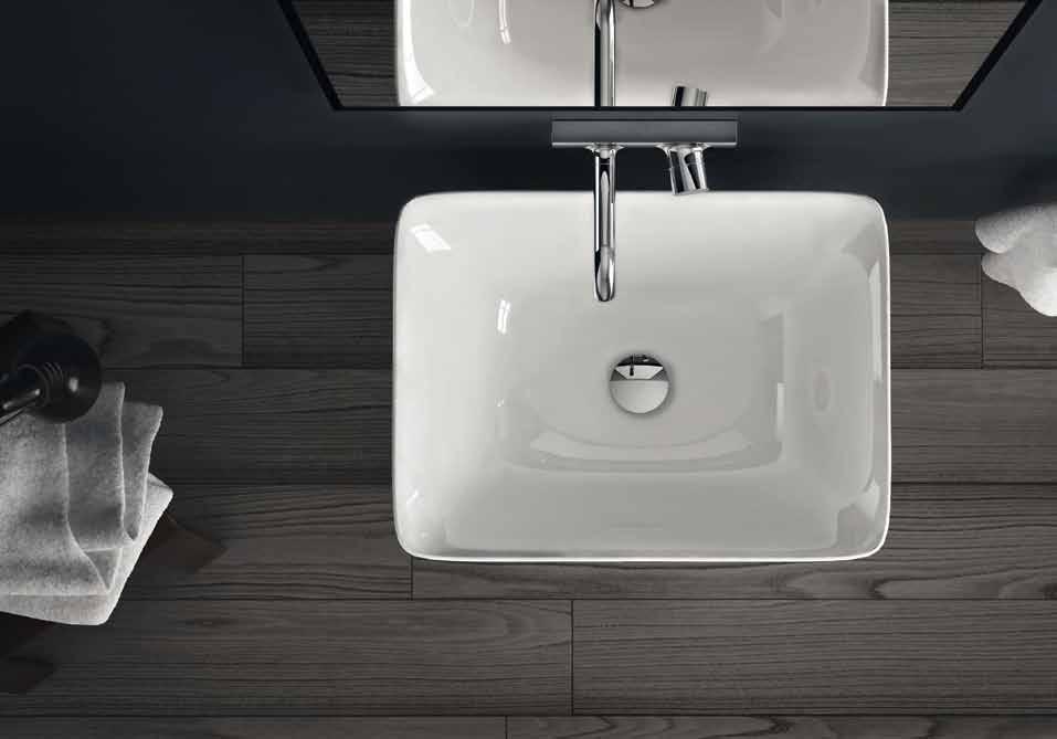 L6805 Cow lavabo centrostanza in Livingtec 60 x 45 h.