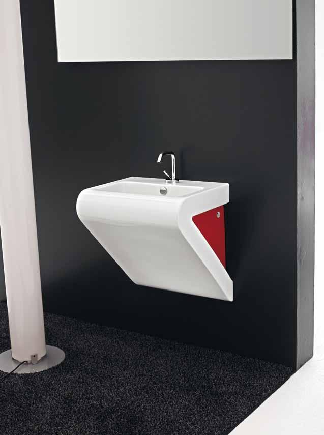 S03 La Fontana vaso sospeso placche rosse 36 x 54 wall-hung wc red sideboards 36 x 54