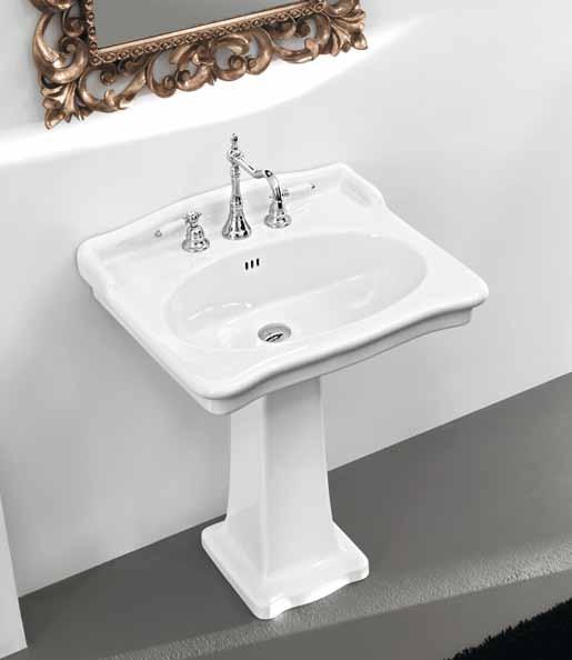 lavabo 68 column for washbasin 68 SP01 Barocca specchio cornice oro 76 x 96 gold