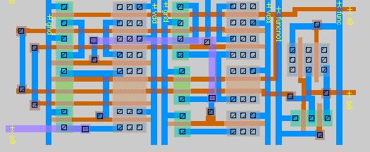 Rappresentazione geometrica di un IC: il LAYOUT Che parentela c è tra un circuito integrato (IC) così come lo vedo nella foto e gli schemi circuitali che ho studiato a Elettronica digitale?