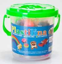 01050243 vasetto plastilina 137gr 10colori