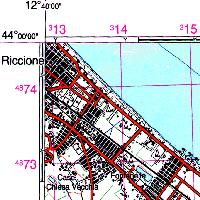 Carta topografica d'italia serie 50 e