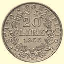 1866-1870) 20 Lire 1866