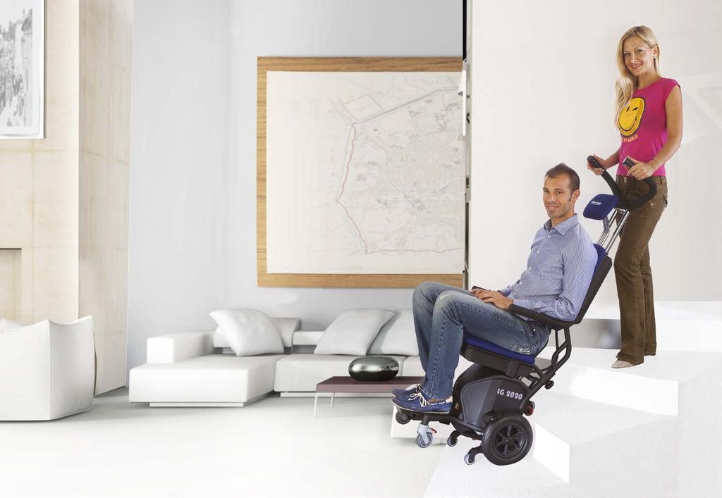 Montascale a ruote con poltroncina Stairlift wheel with chair LG 2020 LG 2020 è la soluzione in grado di soddisfare tutte le esigenze di mobilità domenstica.