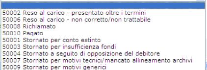 nella lista box Abi banca : codice ABI della banca desiderata Data valuta: formato GG/MM/SSAA Creazione esito: inserire una data di formato