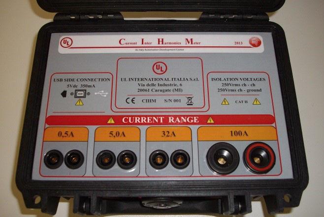 Analizzatore di armoniche e interarmoniche di corrente Taratura in loco degli analizzatori delle armoniche di corrente utilizzati per l emissione di corrente, conformemente agli standard IEC/EN