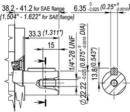 S20) le sporgenze vanno aumentate di 2.8 mm (0.11 In.