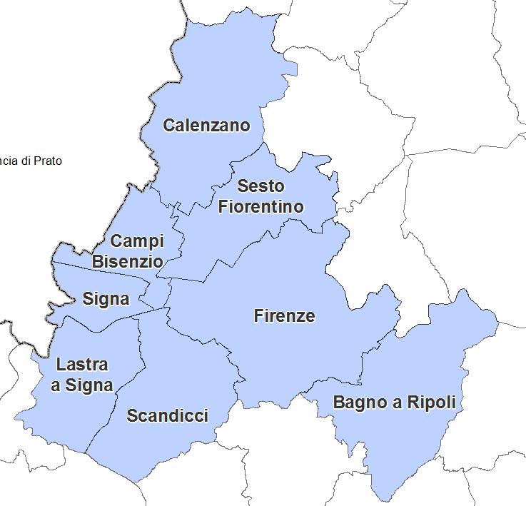 La mobilità (domani): reti Area omogenea per la qualità dell aria Provincia di Firenze (coordinamento) 8 Comuni