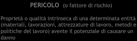 strutturata ed attuata al fine di: q identificare i