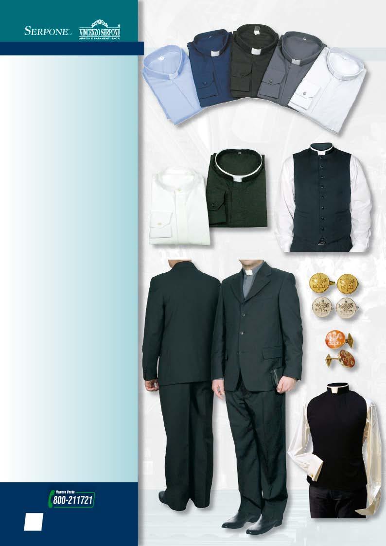 Abbigliamento sacerdote q - Camicie Clergy di produzione nazionale di ottima qualità, grande vestibilità, maniche lunghe o corte.