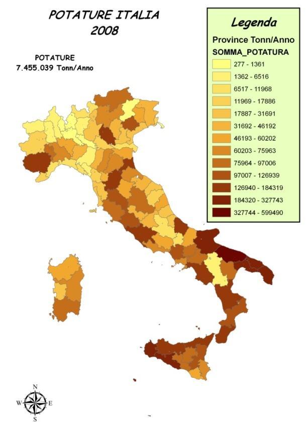 Portale WEB GIS sulla disponibilità delle Biomasse Bilancio Legno Forestale TEMA DI RICERCA P.T.2006-2008 Linea di attività: 5.