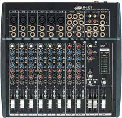 - Control room - Cuffia M-1625 Mixer Audio 16 Canali 6 ingressi micro con XLR e alim.