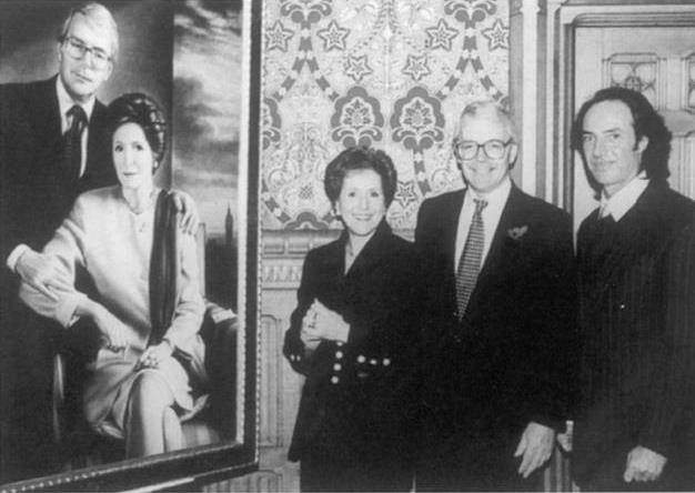 Inaugurazione del ritratto del Primo Ministro John Major e della moglie Norma 2003 -