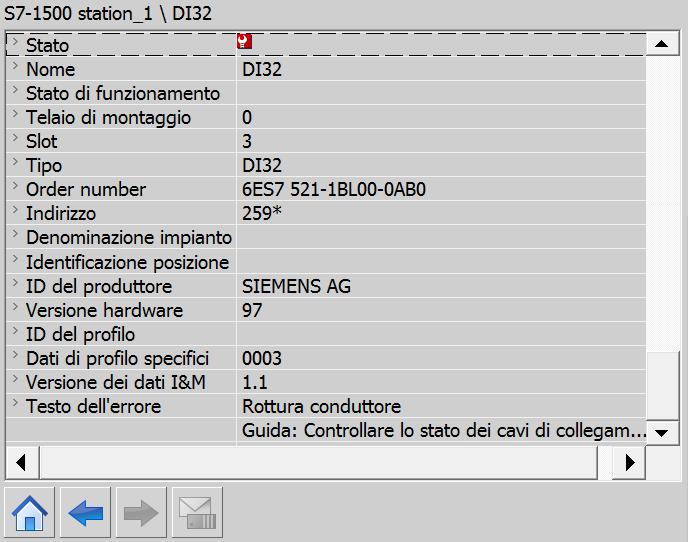 Impostazione e rilevazione della diagnostica di sistema 4.