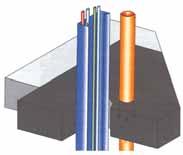 I mattoncini PROMASEAL BRICK possono essere applicati sia come barriere passive verticali che orizzontali (con sostegno costituito da rete metallica elettrosaldata).