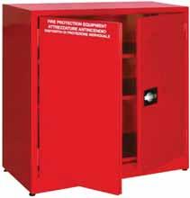 185hx57x50 cm 60077 Armadio antincendio DPI 2 ante cieche Armadio antincendio di sicurezza, verniciatura a forno in epossipoliestere colore rosso RAL3000 realizzato in lamiera 10/10 con spigolo