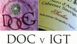 Vini DOC, DOCG, IGT della regione Sicilia La Sicilia annovera 22 vini a denominazione di origine controllata (DOC), una