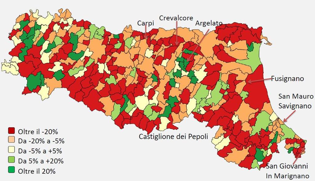 Dinamica degli addetti del sistema moda