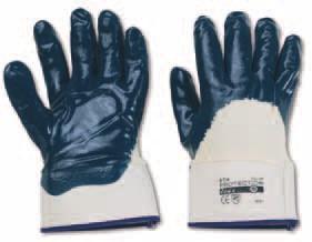 388 4121 1/374 GUANTO IN TESSUTO JERSEY IMPREGNATO DI NITRILE NITRILE GLOVES, JERSEY LINER TAGLIESIZES 1/374 Colore blu Manichetta