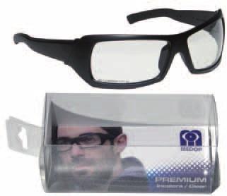 07 OCCHIALI DI PROTEZIONEPROTECTIONSPECTACLES 98 1/34 OCCHIALE PREMIUM PREMIUM SPECTACLES TAGLIESIZES U Occhiali di alta gamma: stile, comfort e protezione Tecnologia di co-iezione: stanghette con