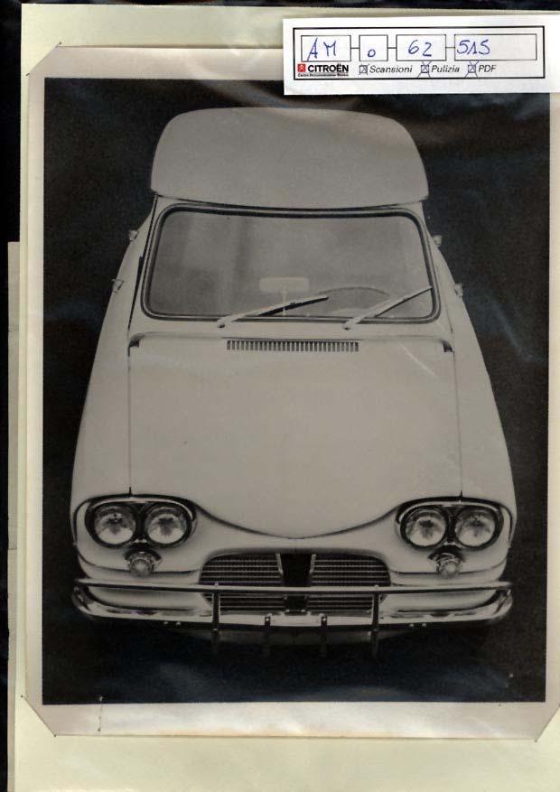 AM o 62 515 Foto stampa originale AMI6, per il mercato americano in occasione del Salone dell'auto di New York del 1962 (dal 21/04/1962 al 29/04/1962) Foto stampa originale AMI6, per il mercato