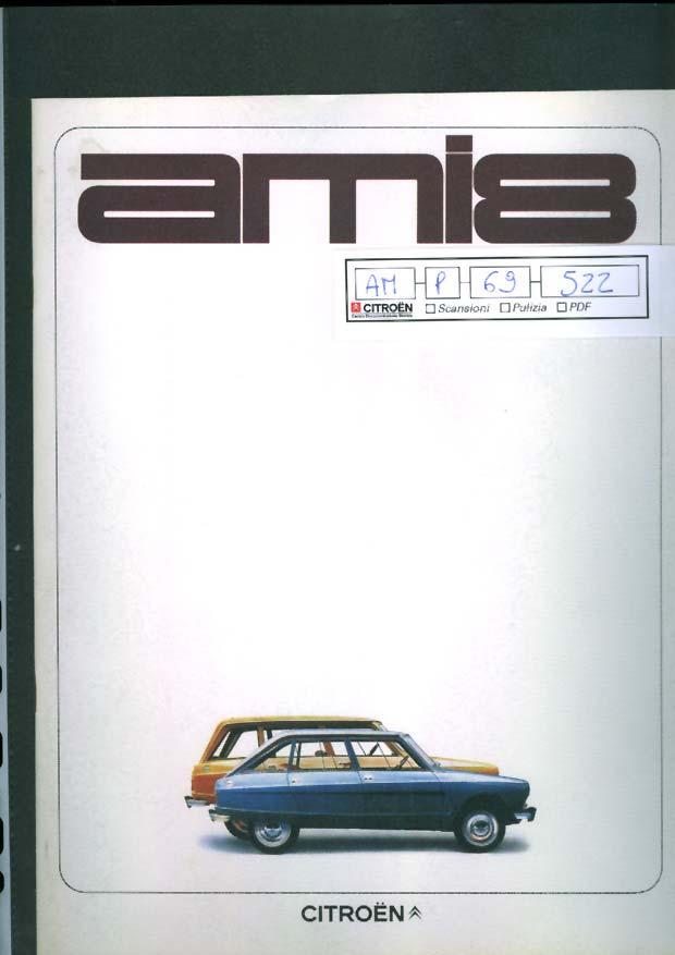 AM p 69 522 Brochure AMI8 Brochure AMI8, a colori, 16 pagine.