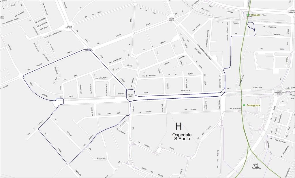 LINEA 76 Soppressa (percorso coperto dalla deviazione delle altre linee di tpl) Via Tobagi verrebbe coperta dalla deviazione della linea 47 e dalla nuova 95 Via Santa Rita verrebbe coperta dalla