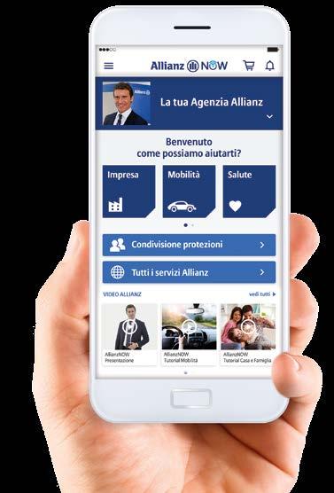 Con AllianzNOW la protezione diventa semplice, in tempo reale. Tutte le risposte a portata di mano Non c è bisogno di recuperare e consultare il contratto: basta il tuo smartphone.