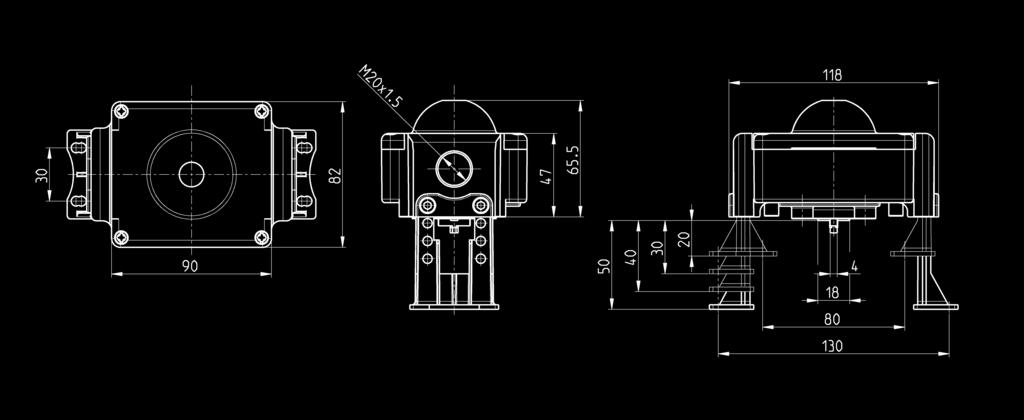 Materiale corpo Materiale coperchio Materiale albero Viteria Temperatura di esercizio Grado di protezione Tipo di finecorsa SBT-02H0-2H Tecnopolimero Policarbonato Tecnopolimero Acciaio Inox -5 C +