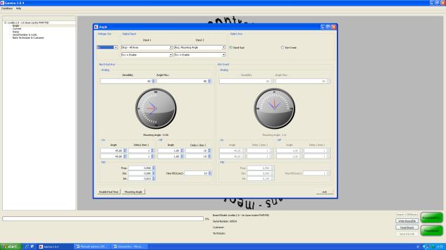 Programmazioni tramite PC (con software gamma 1 Suite e il modulo interfaccia USB SPI): Auto-apprendimento dello zero iniziale Impostazione uscita analogica ( 5V o 10V) Guadagno del segnale analogico