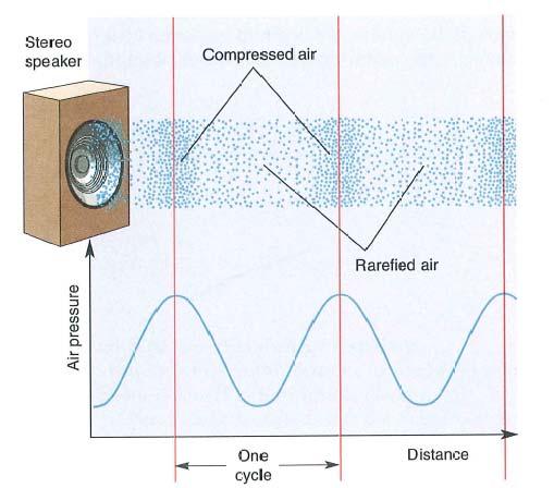 Il suono E prodotto da variazioni nella pressione delle particelle d aria.