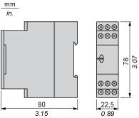 Disegni dimensionali Relè di controllo