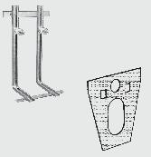 19 Quarzo Bidet a terra monoforo con erogazione dell acqua dal rubinetto. Vi si possono installare sia rubinetti monocomando che monoforo a doppio comando. Bidet a terra. Bianco 14 E886201 60,30 Vaso a cacciata.