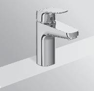 Cromato 10 B5112AA 65,90 Miscelatore monocomando lavabo con sistema di apertura a freddo Bluestart, bocca di erogazione fissa, aeratore slim con portata massima 5 l/m.