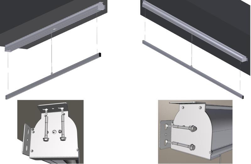 Incluso manuale d'istruzioni multilingue. Dimensione in mm Dimensione (A) Dimensione Cassonetto (B) Altezza Cavi (max.