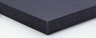 Art. 501 - Airpren-Pell Materiale fonoassorbente realizzato mediante l accoppiamento tra film di poliuretano nero 25 mγ liscio e resina di