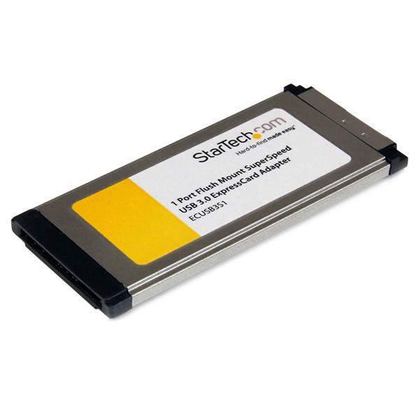 Adattatore scheda ExpressCard SuperSpeed USB 3.0 a scomparsa 1 porta con supporto UASP Product ID: ECUSB3S11 La scheda ExpressCard USB 3.