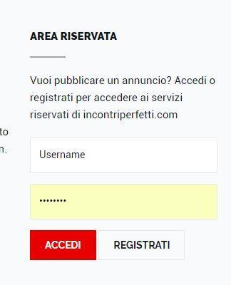 1 Login - Accesso PRIMA DI POTER INSERIRE UN ANNUNCIO BISOGNA REGISTRARSI E VERIFICARE LA MAIL Per inserire un annuncio devi prima registrarti e verificare la tua mail, solo dopo potrai accedere per