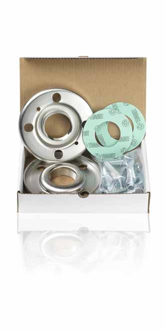 KIT CONTROFLANGE KIT CONTROFLANGE COMPLETI DI VITERIA E GUARNIZIONI COUNTERFLANGES KITS WITH BOLTS AND GASKETS CARATTERISTICHE TECNICHE Kit completi di n.