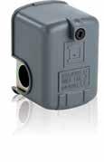 PRESSOSTATI A MEMBRANA PRESSURE SWITCHES CARATTERISTICHE TECNICHE: Attacco filettato: 1/4 F gas Tensione: 230 V 50 Hz Consumo massimo: 8 A Pressione nominale di esercizio: 10 bar Regolazione: 0 4 /