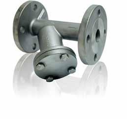 90094 FILTRI A Y FLANGIATI FLANGED Y TYPE STRAINERS CARATTERISTICHE TECNICHE Corpo e parti metalliche: acciaio inox Aisi 316 Guarnizione: PTFE Connessioni flangiate: UNI ISO 2278 PN 16 Pressione