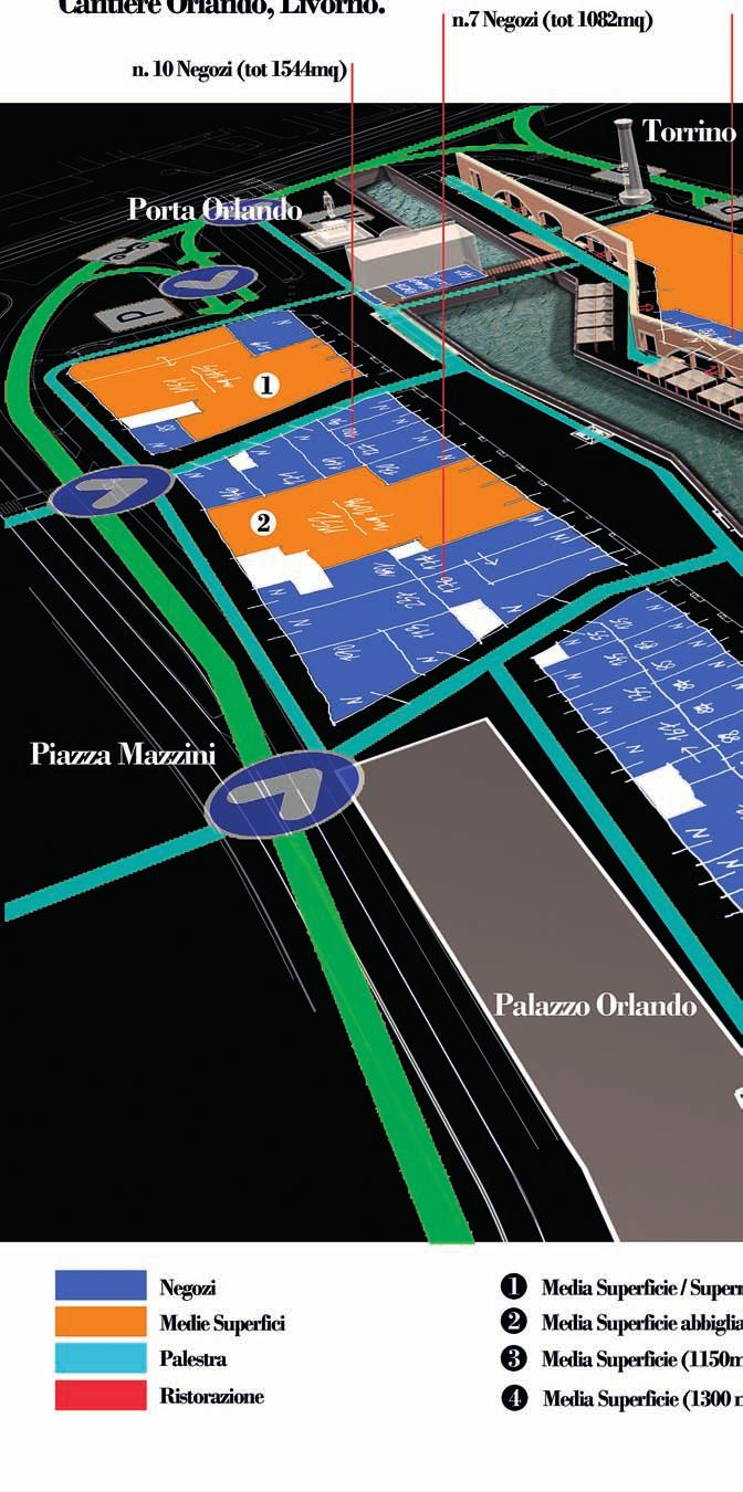 ProGEtto/ProJECt Livorno, Porta a mare FoCUS Spazi retail/retail