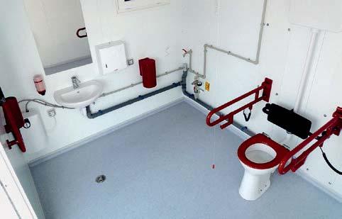 Interruttore d allarme a tirante Prefabbricato modulare ad uso WC per disabili con