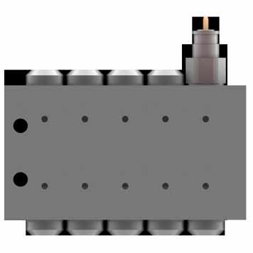 DISTRIBUTORI PROGRESSIVI DPM CON ASTINA VISIVA Le astine visive di controllo permettono di visualizzare lo spostamento dei pistoni ed il conseguente corretto funzionamento di tutto l impianto.