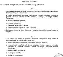 2014 SANCISCE ACCORDO tra il Governo, le Regioni e le Province autonome, nei seguenti termini: Art. 1 1.