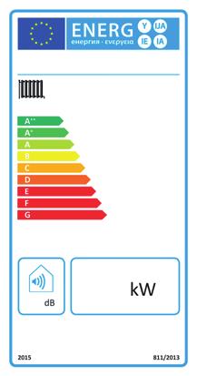 TABELLA DATI TECNICI REGOLAMENTI ErP MODELLO ENERGY TOP W 60 Caldaia a condensazione: SI Caldaia a bassa temperatura (**): No Caldaia di tipo B1: No Apparecchio di riscaldamento misto: No Apparecchio