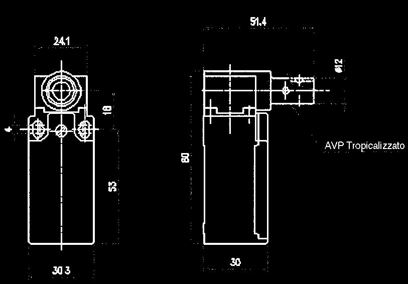 CONTATTI A 240VAC 25 m meccanica 1x10 7 - elettrica 5x10 5-25 +