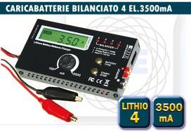 Caricabatteria di alta qualità posto in una contenitore di metallo, progettato per caricare fino a 4celle di batterie al litio.